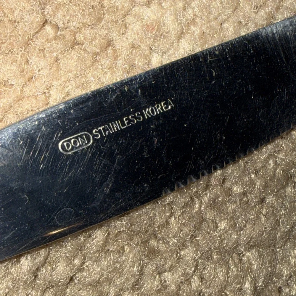 Vintage DON Stainless Bali Dinner Knives 7
